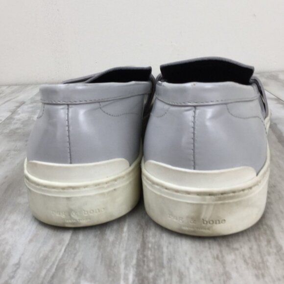 Rag & Bone Leather Grey Loafers 6.5 - Picture 4 of 9